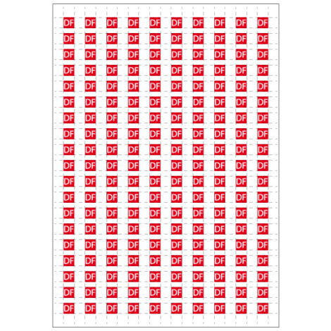 Planche A4 de 190 pictos en 10 x 10 mm Commande de desenfumage pour plan d'évacuation