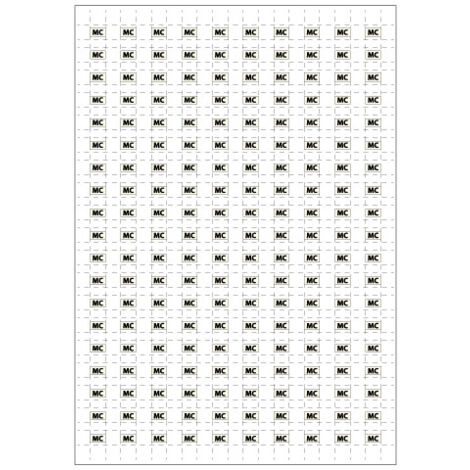 Planche A4 de 190 pictos en 10 x 10 mm Monte charge pour plan d'évacuation