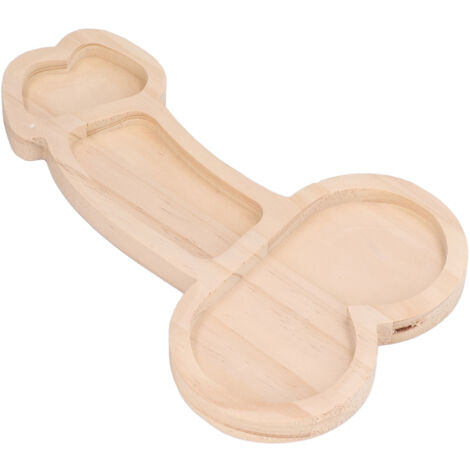 Planche Apéritif Originale 24cm 3 Parties Sans BPA Plateau Fromage Bois de Hêtre Pratique pour Cadeau Fête de Pendaison de Crémaillère