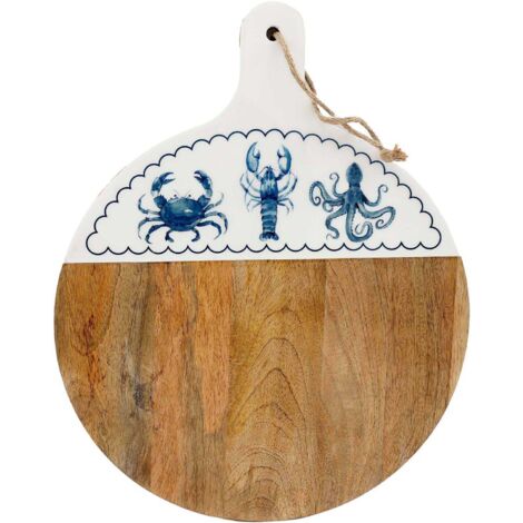 Planche apéro en bois de manguier Mer Ronde