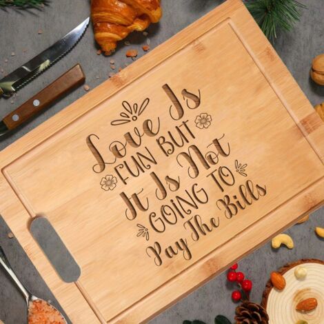 Planche bambou "À la vie" – Idée cadeau originale pour mariage