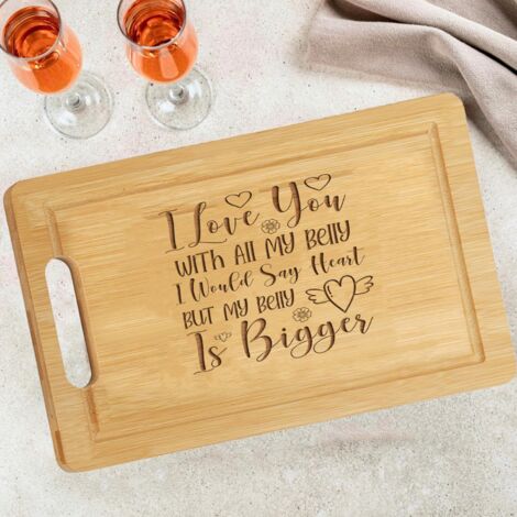 Planche bambou citation cuisine drôle – Idée cadeau original pour chef