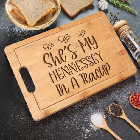 Planche bambou inscription douce – Idée cadeau Saint-Valentin