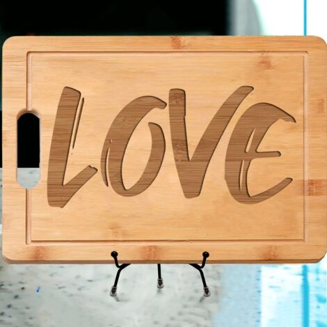 Planche bambou "LOVE" – Idée cadeau originale pour mariage