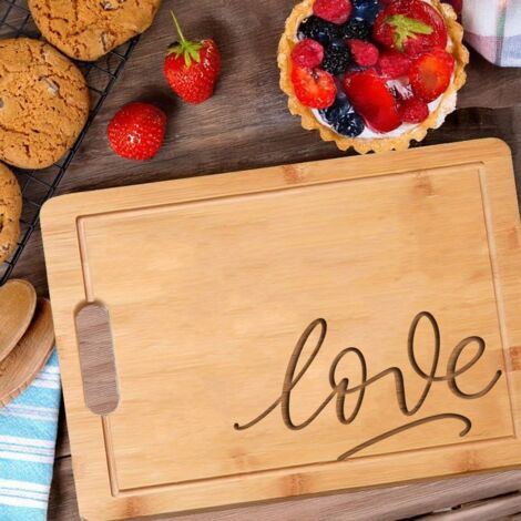Planche bambou "LOVE" – Idée cadeau unique pour lui