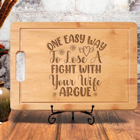 Planche bambou "Notre aventure" – Message doux gravé, cadeau couple