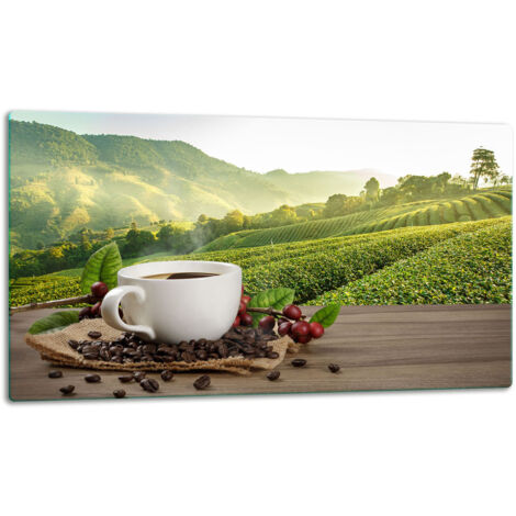 Planche  dcouper  assiette de verre 52x30 caf