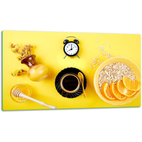 Planche  dcouper  assiette de verre 52x30 caf
