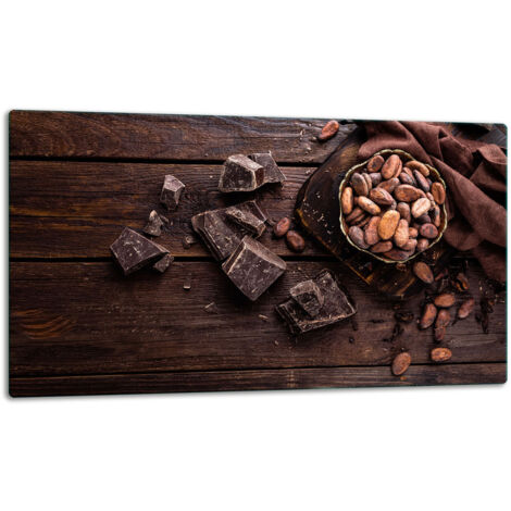 Planche  dcouper  assiette de verre 52x30 caf