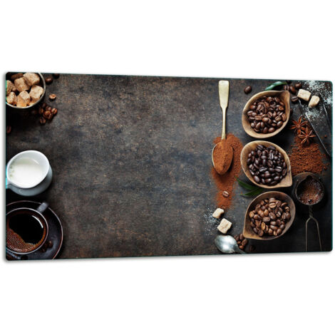 Planche  dcouper  assiette de verre 52x30 caf