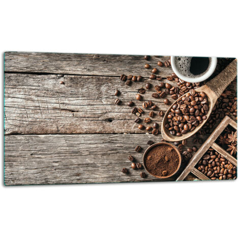 Planche  dcouper  assiette de verre 52x30 caf
