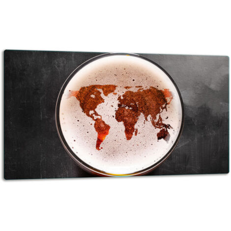 Planche  dcouper  assiette de verre 52x30 caf