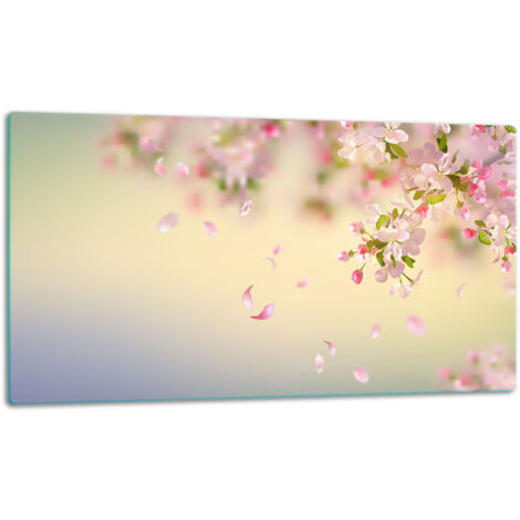 Planche  dcouper de plaque de verre 52x30 fleurs