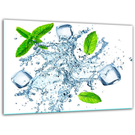 Planche  dcouper en verre tremp de 30x22 blanc