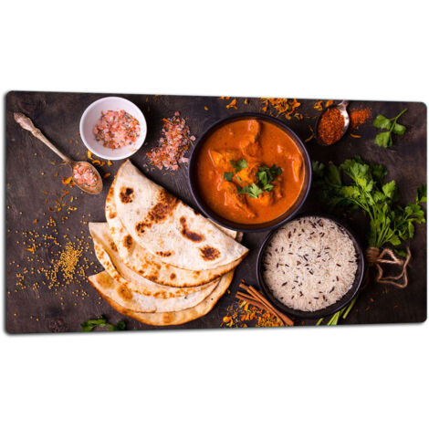 Planche  dcouper  plaque de verre 52x30 Aliments