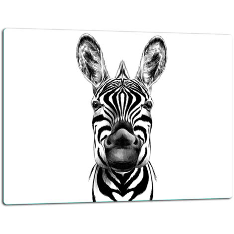 Planche  dcouper  plaque de verre 52x40 blanc zbr