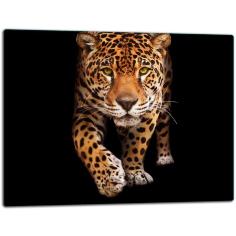 Planche  dcouper  plaque de verre 52x40 Cat sauvage