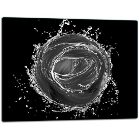 Planche  dcouper  plaque de verre 52x40 eau noire