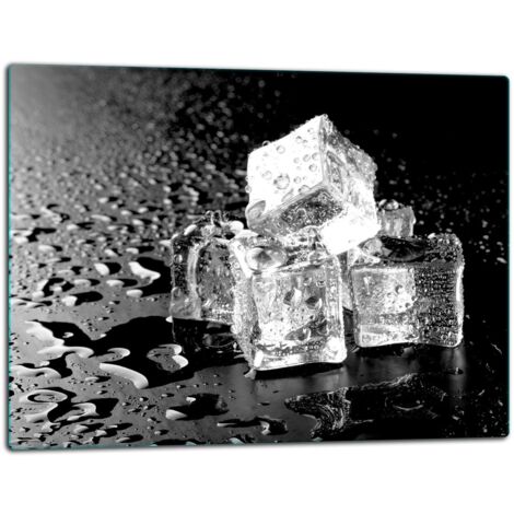 Planche  dcouper  plaque de verre 52x40 glace noire