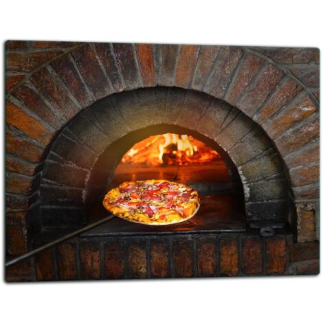 Planche  dcouper  plaque de verre 52x40 pizza