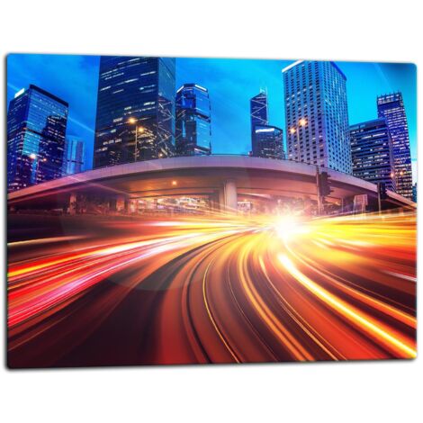 Planche  dcouper  plaque de verre 52x40 Ville
