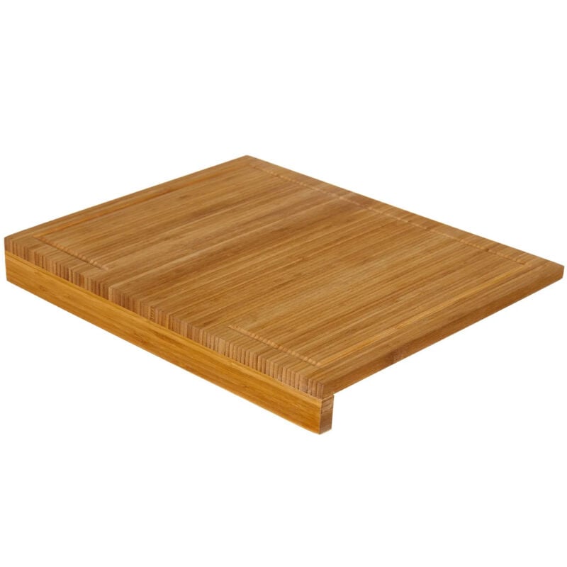 Grande planche à découper en bambou avec rebord