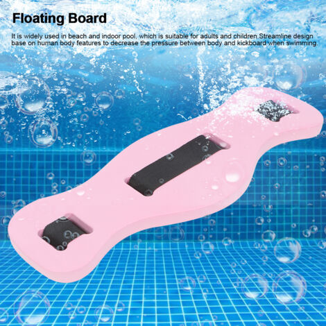 [Planche de natation] EVA Materiel Leger pour Apprentissage Swimming Board Floating Plate Back Float Waist Kickboard Pool Training Aid Tools Red Blue Yellow Options avec Taille Approx.62x21cm et Poids