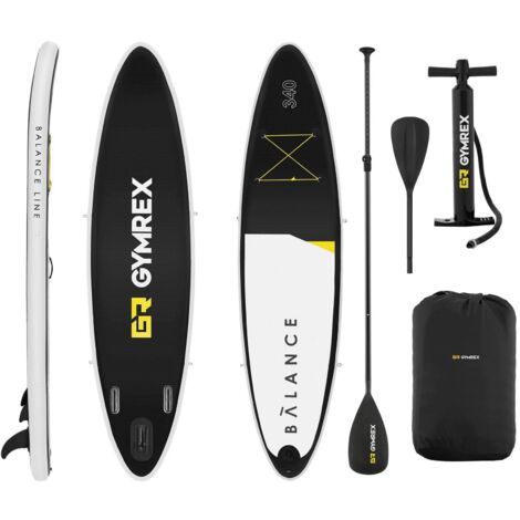 Pack Paddle Gonflable Stand Up Board Planche de surf Kit 320x76x15CM Bleu