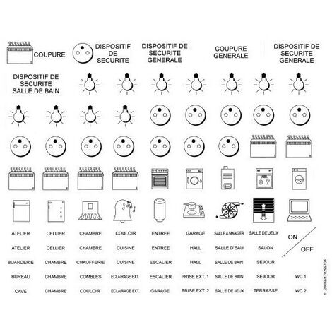 Planche de pictogram EATON BCZ-CS-BPR