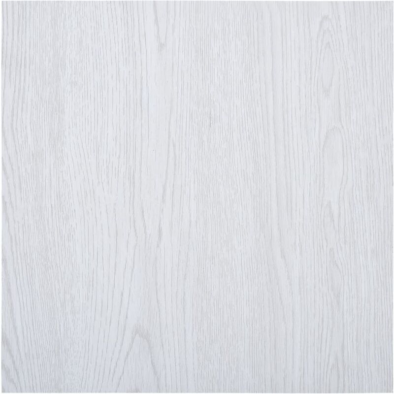 Planches de plancher autoadhésives 5,11 m² pvc Blanc