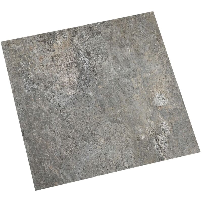 Dalles de plancher autoadhésives 55 pcs pvc 5,11 m² gris Vidaxl