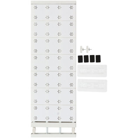 Planche de Séparation pour Armoire [ABS] [28.7-49.2in] Avec Tige Telescopique et 7 Accessoires