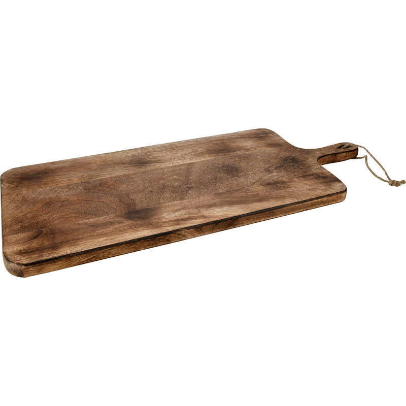 Planche de service et de découpe en bois de mangue, 57 cm