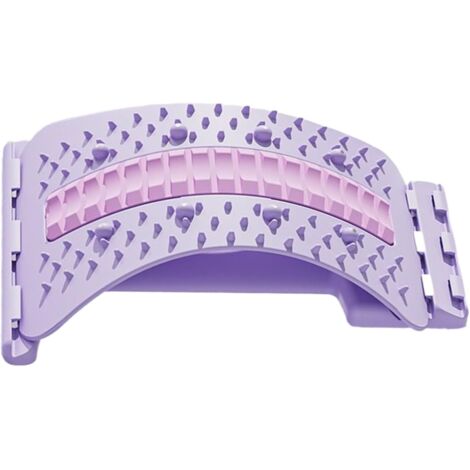 Planche de soutien lombaire - 1 pièce - Matériau : polypropylène et silicone - Trois réglages ajustables avec fonction de massage magnétique - Convient pour une utilisation à domicile, au bureau ou po