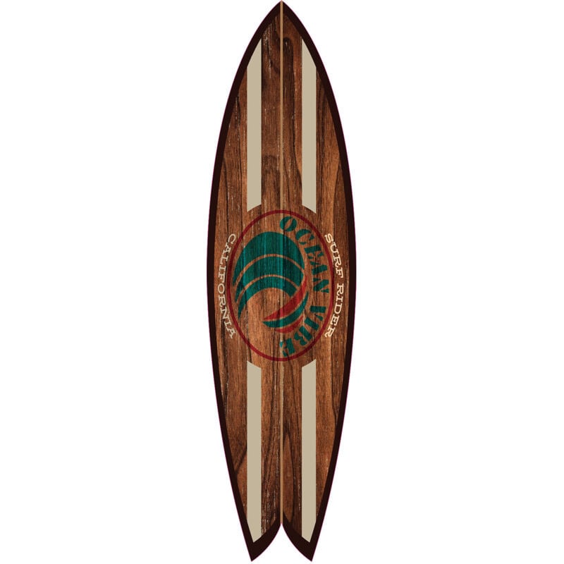 Hxadeco - Planche de surf décorative ocean vibe