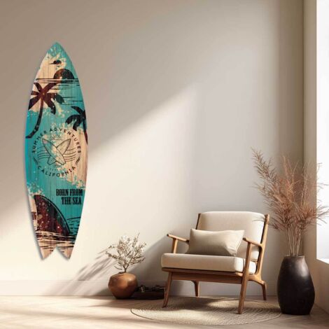 Planche de surf décorative Pastel h 160 cm – Maloha Decoration bouc bel air – boutique décoration