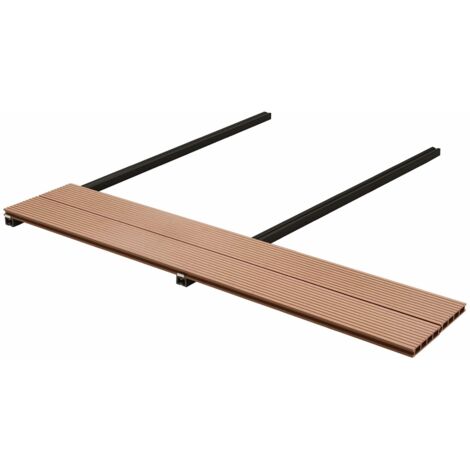 Planche de terrasse 4 pcs Marron WPC vidaXL
