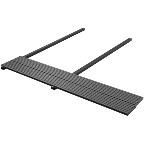 Planche de terrasse 6 pcs Gris WPC vidaXL