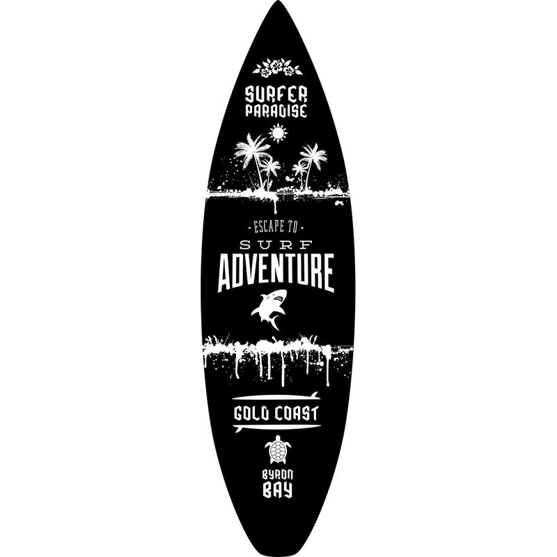 Hxadeco - planche deco surf byron bay made in <strong>france</strong> 42x146cm