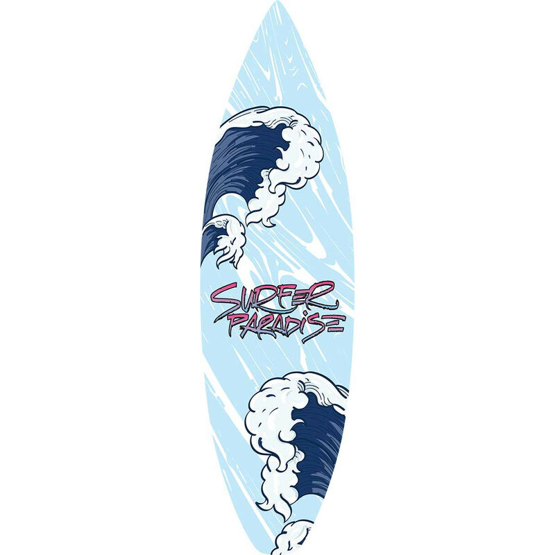 Hxadeco - planche deco surf la vague kanagawa made in <strong>france</strong> 42x146cm