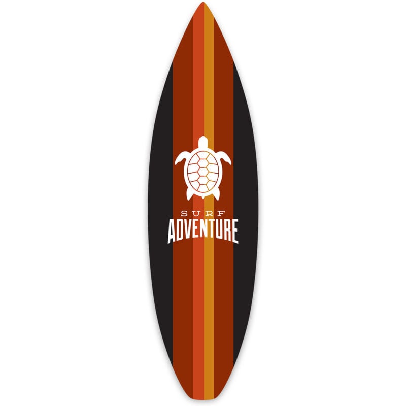 Hxadeco - Planche de surf décorative turtle