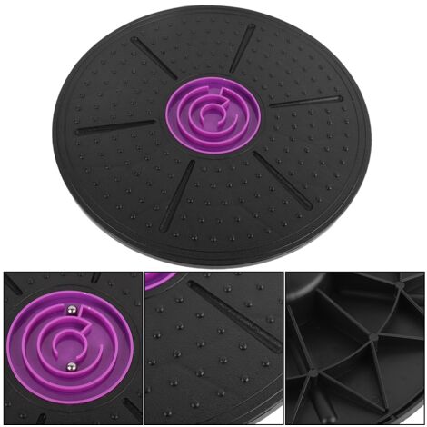 Planche d'équilibre labyrinthe violette pour yoga, fitness et exercices de stabilité