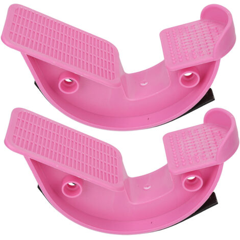 Planche d'Inclinaison Rose 2 Pièces pour Étirement Mollets et Cheville - Soulage Fasciite Plantaire et Tendinite Achilléenne