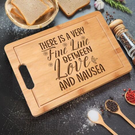 Planche en bambou "Mon univers" – Idée cadeau romantique unique