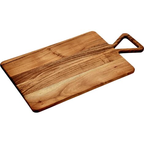 Planche en bois d'acacia avec poignée