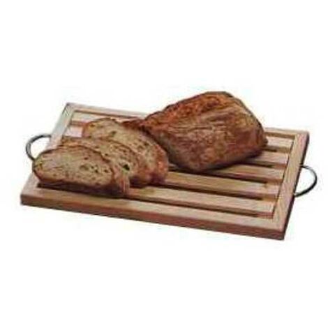 Planche en bois pour pain avec grille, 38x23 cm