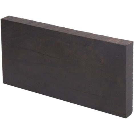 Planche en Ébène Noire pour Fabrication de Manches, Luthier et Projets Bois - 120x60x10mm
