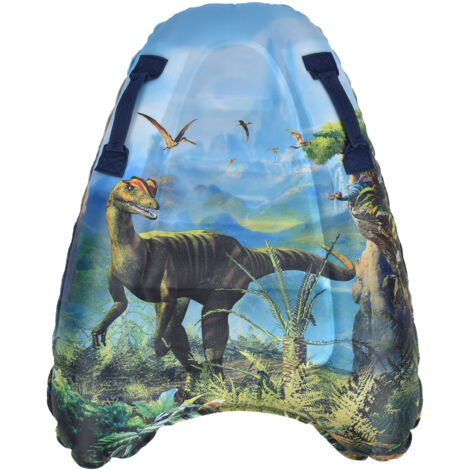 Planche flottante gonflable portable pour piscine et plage, idéale pour enfants et adultes - Motif Dinosaure