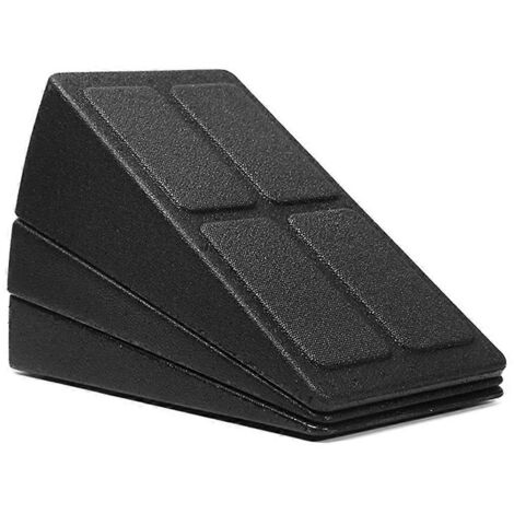 Planche inclinée pour étirer les mollets, renforcement musculaire pour squats et soulevés de terre, noire