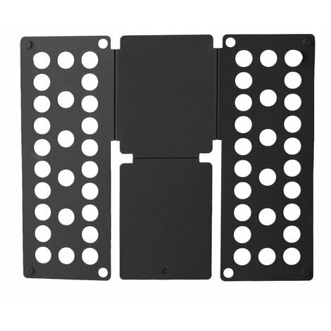 Planche pliante pratique pour la maison, organisateur de dossier de vêtements pratique en plastique pour T-Shirt rapide vêtements linge chemise planche pliante,Black,CHINA